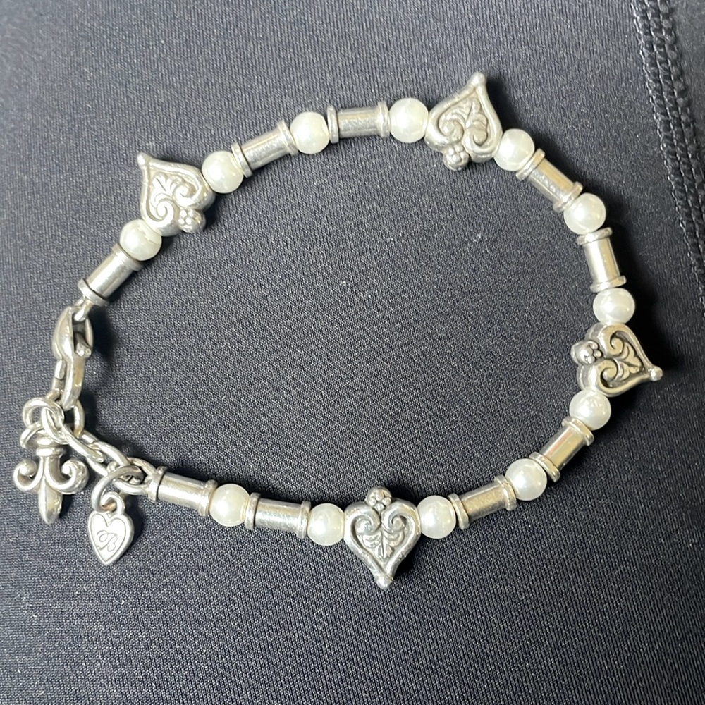 Brighton, pearl and heart bracelet